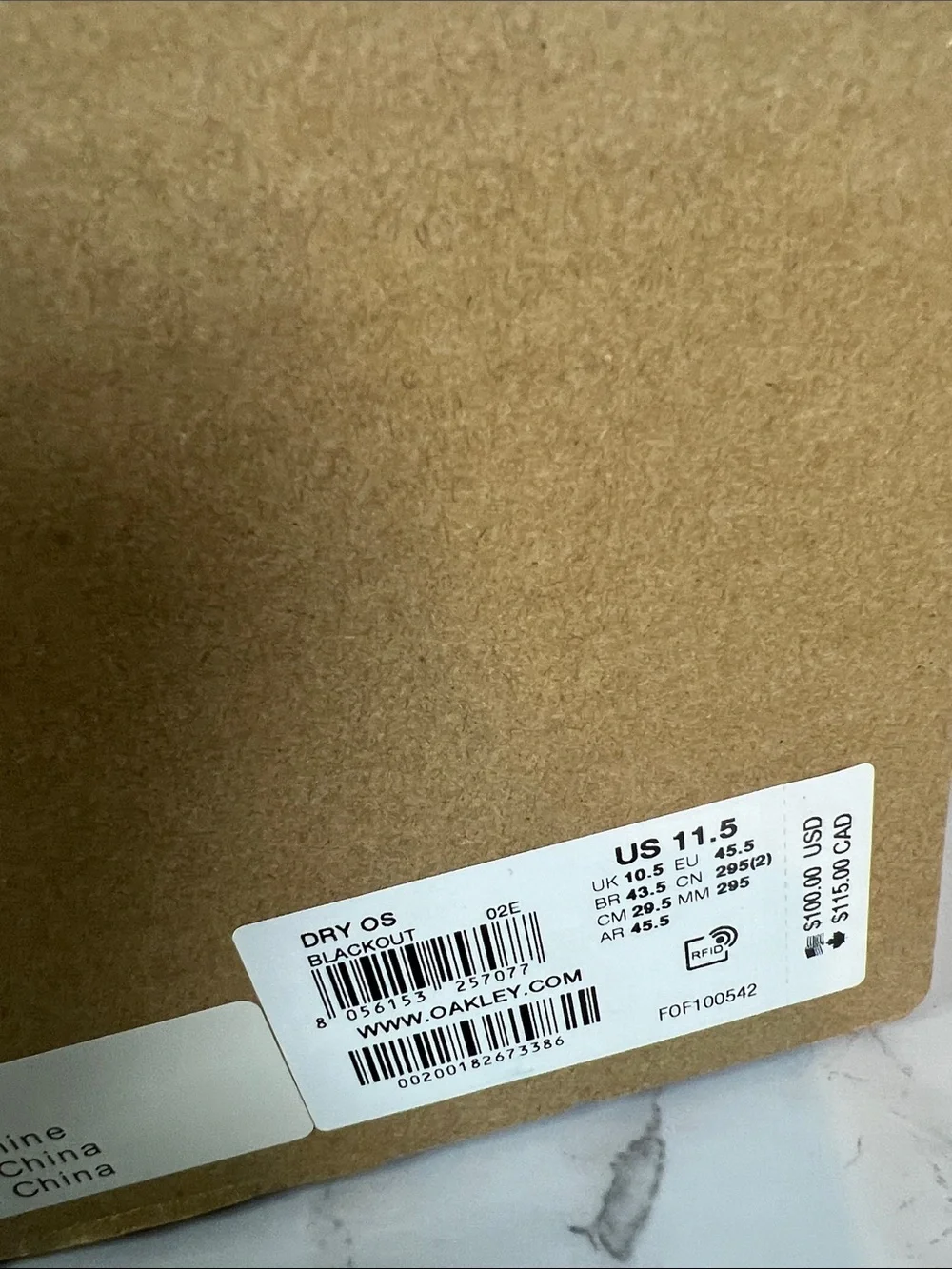 Oakley Dry OS Size 11.5